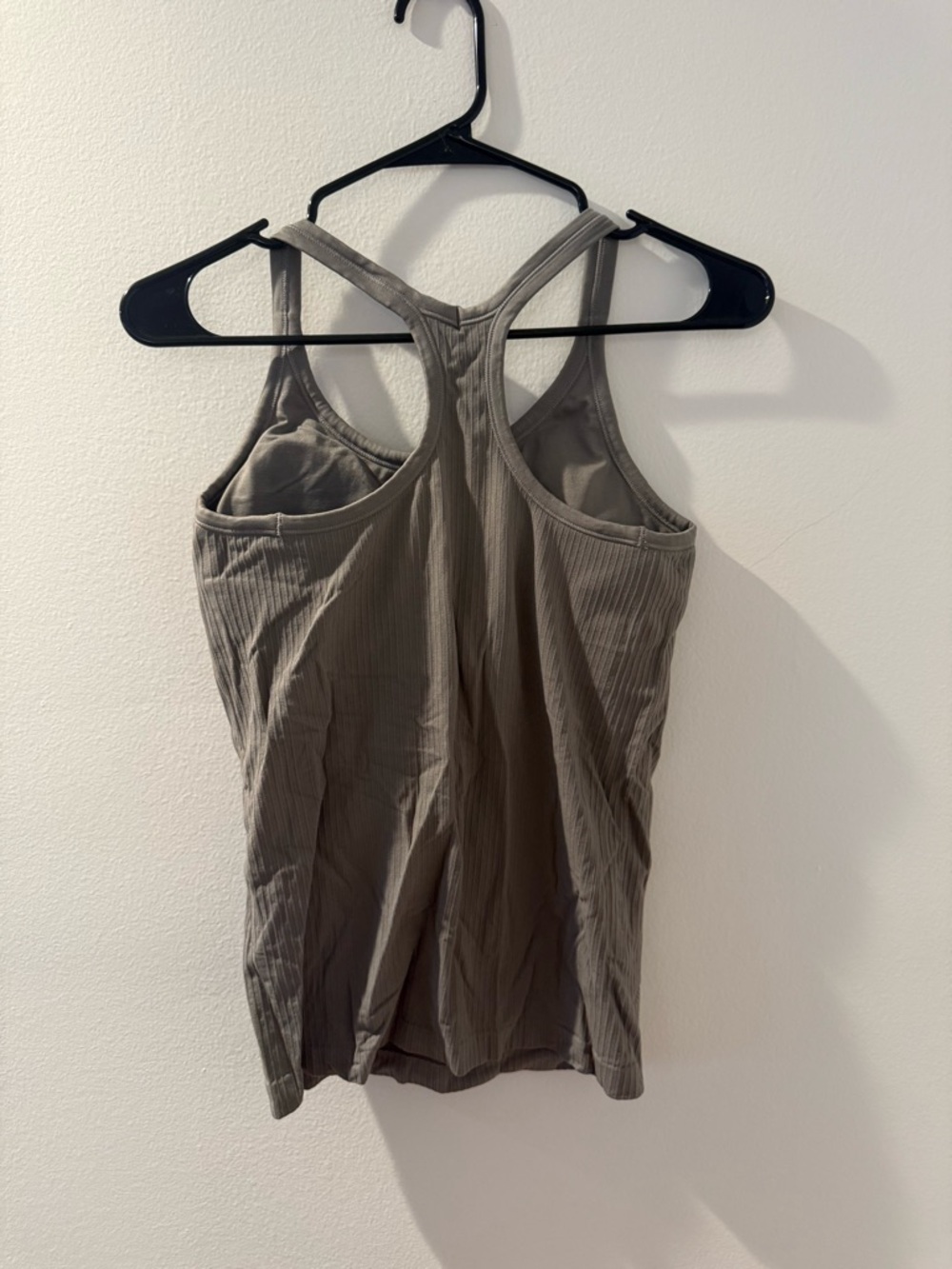 Ribbed Racerback Tank Top - gray - Picture 2 of 2